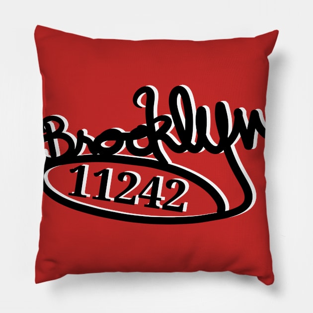 Code Brooklyn Pillow by Duendo Design
