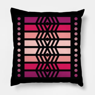 “Dimensional Surveillance” - V.5 Red - (Geometric Art) (Dimensions) - Doc Labs Pillow