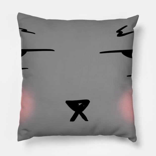 My Resting Face Pillow by Soosoostudios