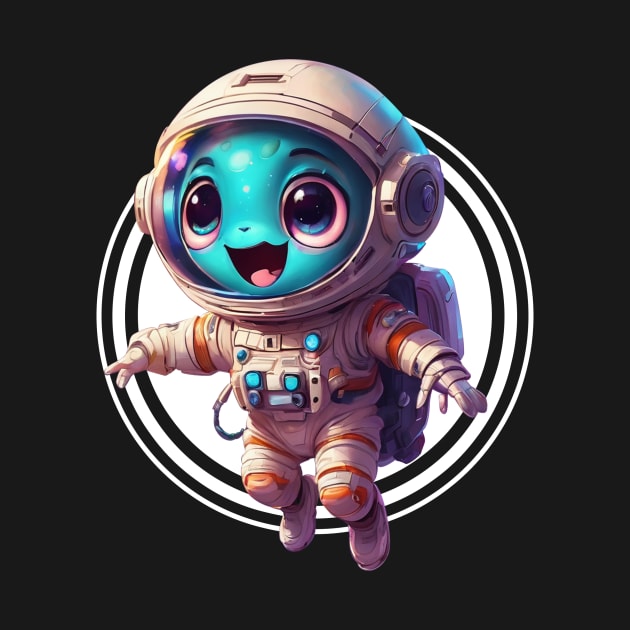 Cute Alien Space Explorer by Cre8tiveSpirit