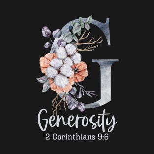 Generosity - Christian Virtues T-Shirt