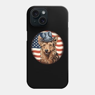 Patriotic Australian Terrier Phone Case