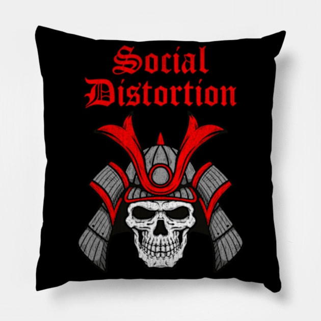 Social Distortion Sex, Love and Rock 'n' Roll Pillow by Rooscsbresundae