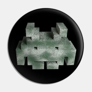 3D Alien - Mossy-Stone Pin