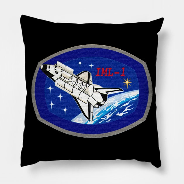 Black Panther Art - NASA Space Badge 127 Pillow by The Black Panther