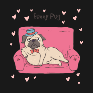 Funny pug dog T-Shirt