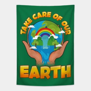 Take Care Of Our Earth Day Arbor Environmental Tapestry