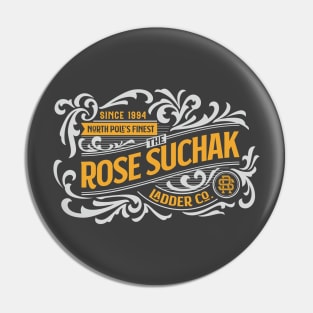 The Rose Suchak Ladder Co. (Silver and Gold on Asphalt) Pin