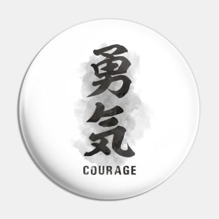 Courage "Yuuki" Calligraphy Kanji Pin