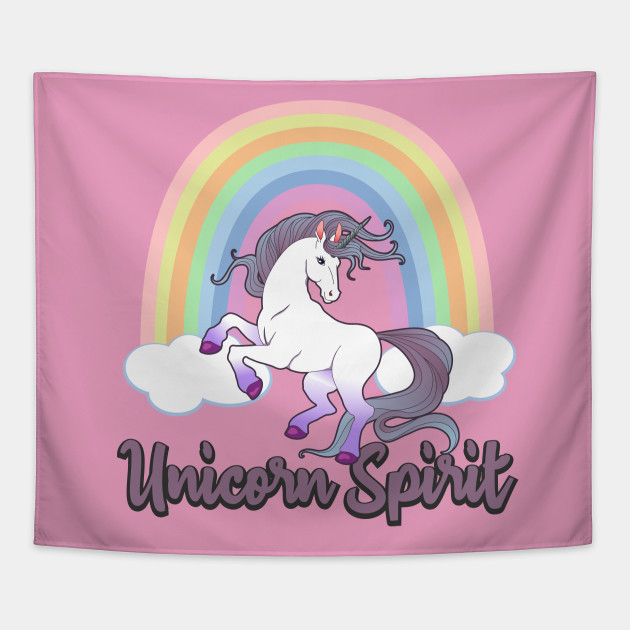 Unicorn Spirit Animal With Rainbow - Unicorn Rainbow Gift - Tapestry | TeePublic Unicorn Spirit Animal With Rainbow - Unicorn Rainbow Gift - Tapestry | TeePublic