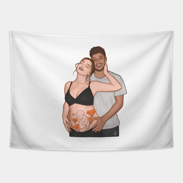 Pregnant || Alerrie Tapestry by CharlottePenn