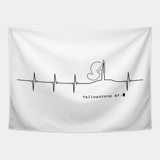 Heartbeat Yellowstone Tapestry by Northofthepines