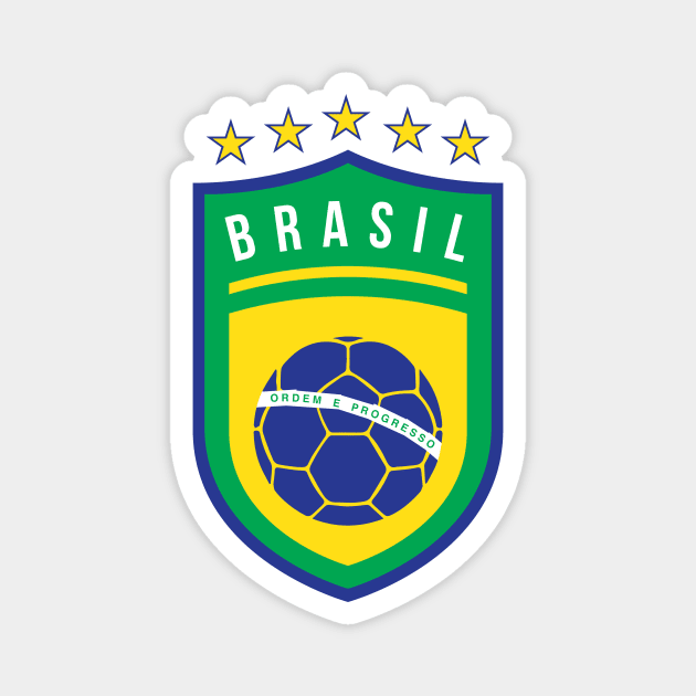 Brazil Football Magnet by fimbis