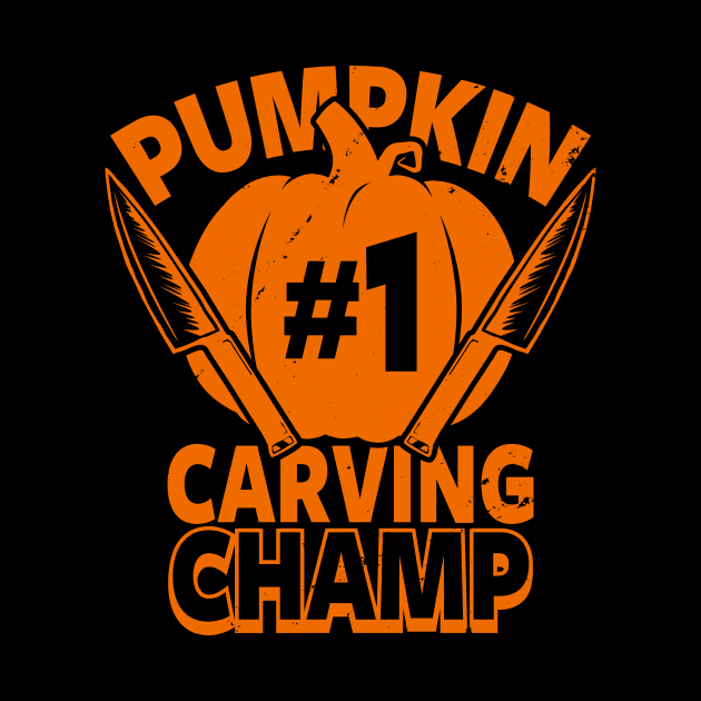 Pumpkin Carving Champion Autumn Fall Gift For Pumpkin Carvers by Originals By Boggs