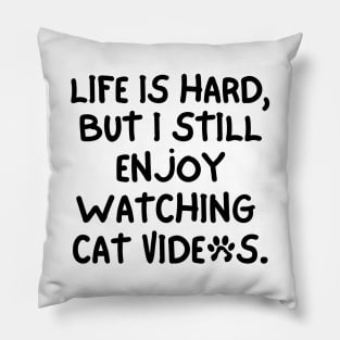 Cat videos are the best. Pillow