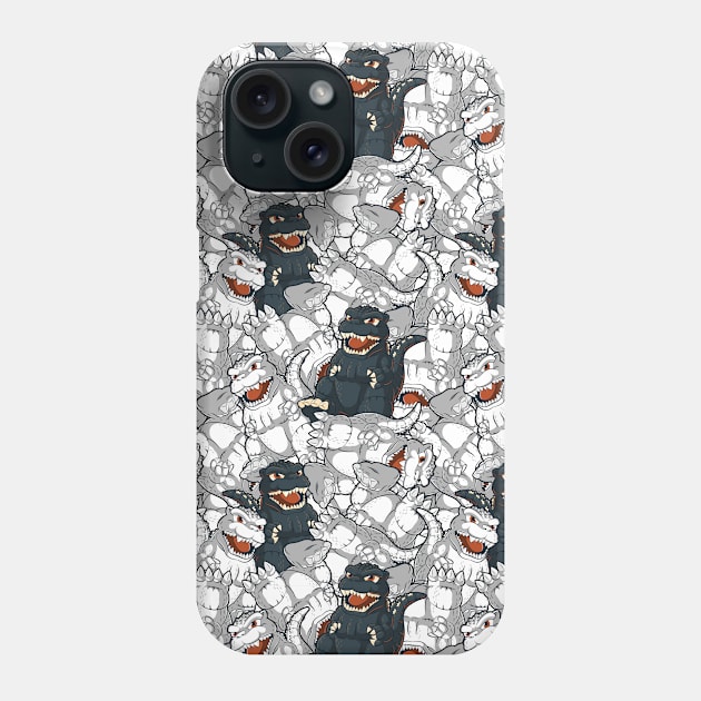 King of Monsters Pattern Phone Case by cedriclopezf