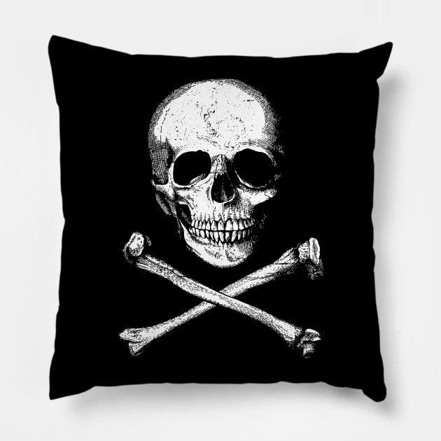 Skull And Crossbones Pillow by monolusi