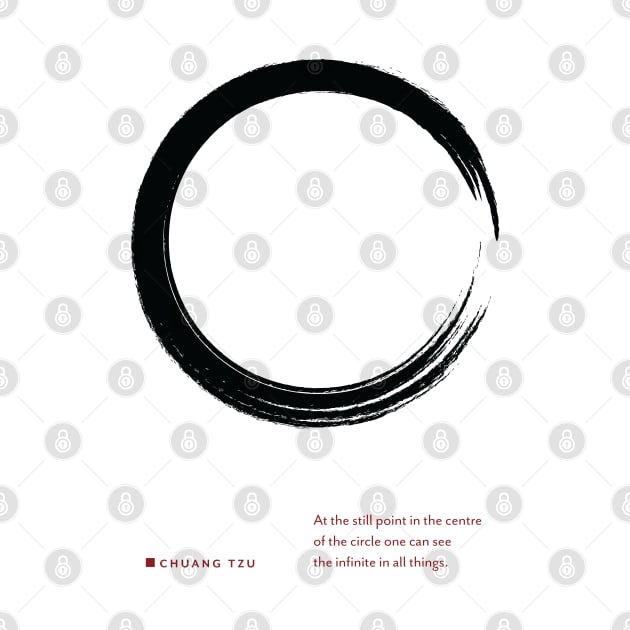 Enso Circle Zen Meditation Art Print by Stonework Design Studio