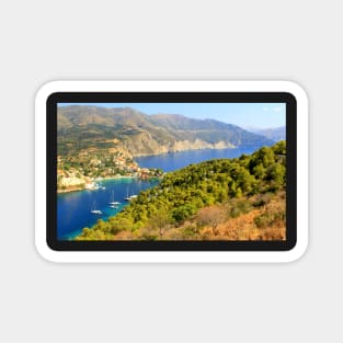 Mountain Top View - Assos Village Magnet