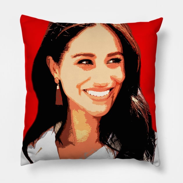 meghan markle Pillow by oryan80