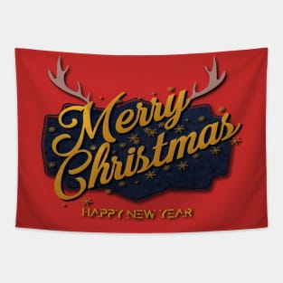 Merry Christmas and Happy new Year 2020 Tapestry