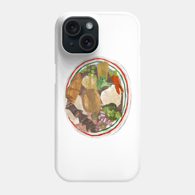 Christmas dinner Phone Case by Babban Gaelg