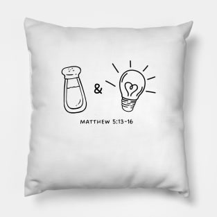 Salt and Light - Matthew 5:13-16 - Christian Apparel Pillow