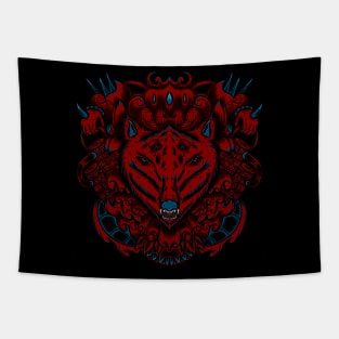 wolf artwork Tapestry