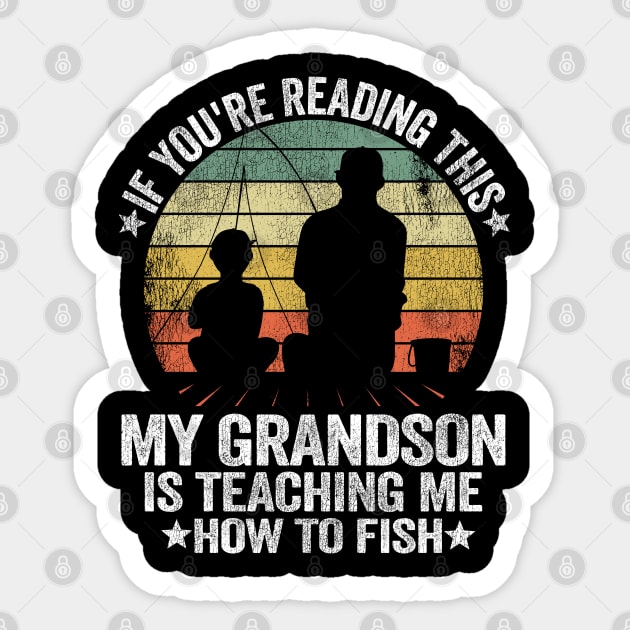 Funny Fishing Buddy Grandpa & Grandson Gift Idea Fathers Day