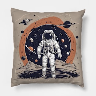 Celestial Explorer Stars Planets Outer Space Astro Pillow