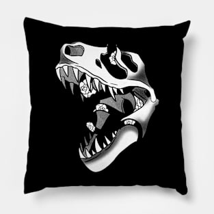 The Snake and The T-Rex Pillow