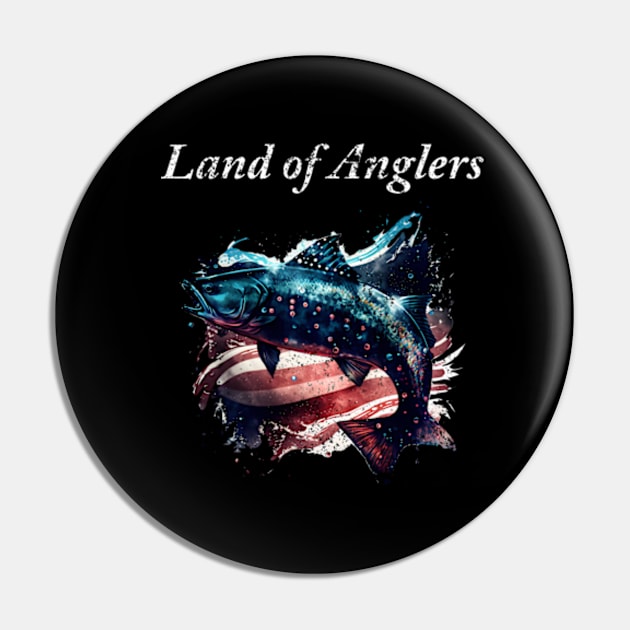 Land of Anglers Pin by GraphGeek