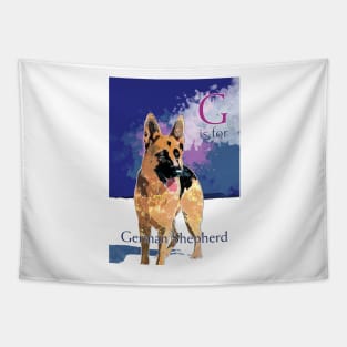 G is for German Shepherd Tapestry