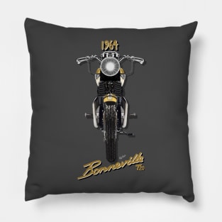 1964 Triumph Bonneville T20 by MotorManiac Pillow