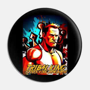 ASPW WRESTLER  TRIBAL KING CAW Pin