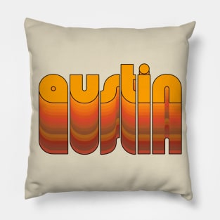 Austin Texas Pride Retro Style Represent Pillow