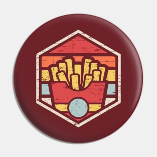 Retro Badge Fries Pin