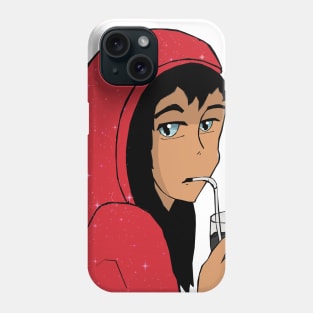 Red Hooded Girl Phone Case