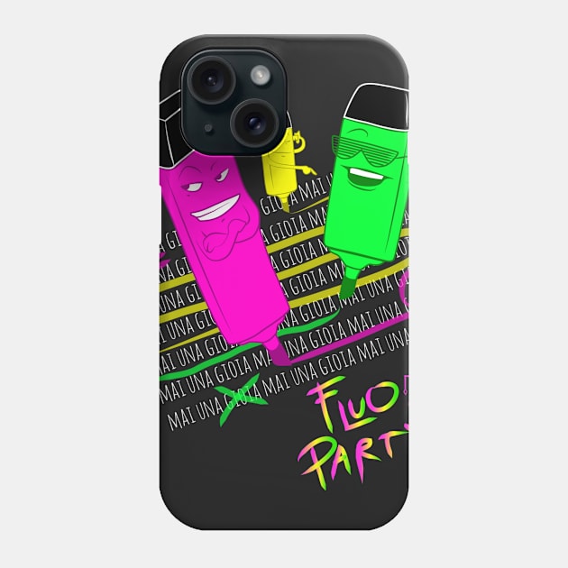 Fluo Party #mainagioia Phone Case by LVTU