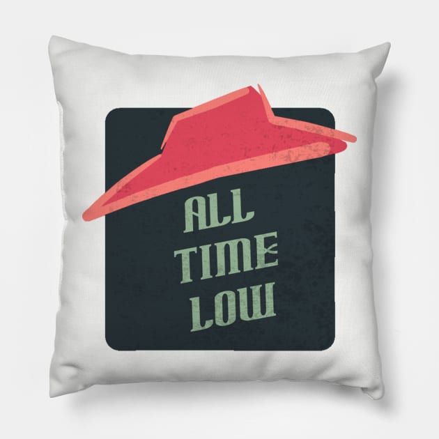 all time low Pillow by Bike Ilustrada