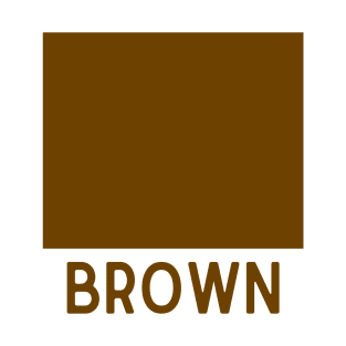 Learn Your Colours - Brown T-Shirt