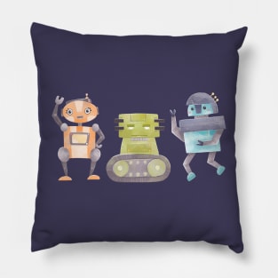 Funny robots Pillow