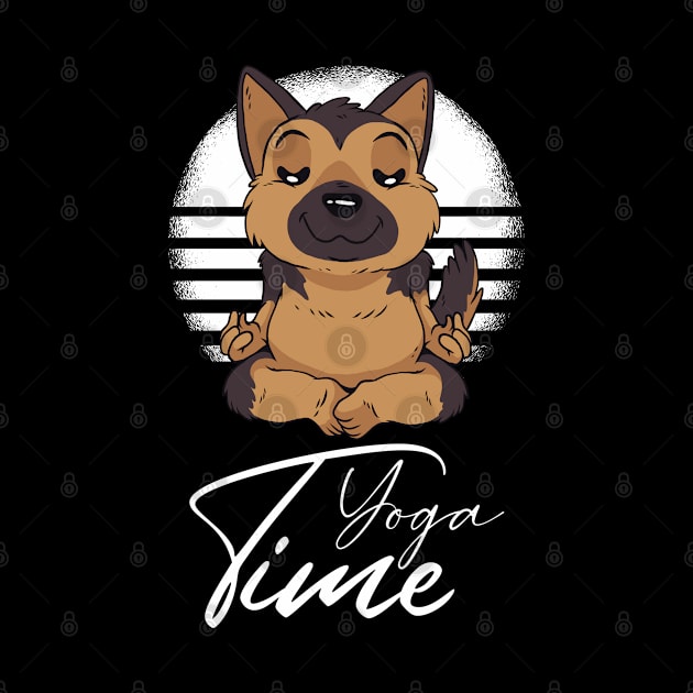 Zen Dogs Love Yoga by ArtRoute02