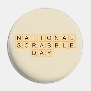 National Scrabble Day – April Pin