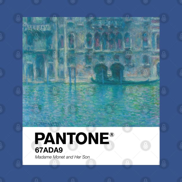 PANTONE MONET - PANTONE Palazzo da Mula, Venice (1908) by Claude Monet Landscape by theartistmusician