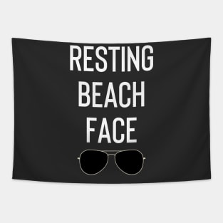 Resting Beach Face Tapestry