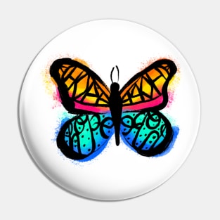 Colorful Hope Butterfly Pin