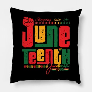 Juneteenth 1865 Words celebration Pillow