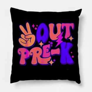 Groovy Last Day Of School Pillow