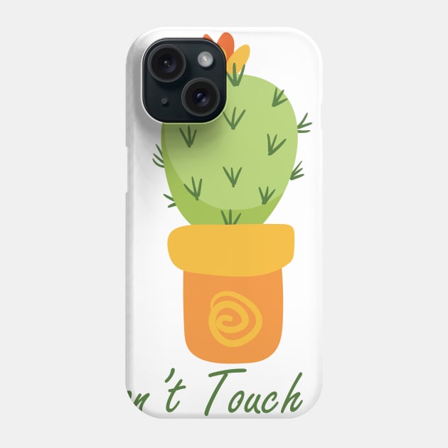 Don't touch me Phone Case by Maha Fadel Designs